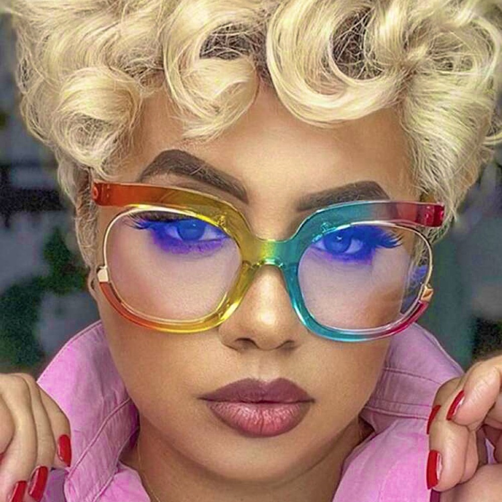 Oversized Clear Lens Sunglasses